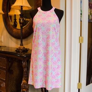 All for Color High-Neck Shift Dress